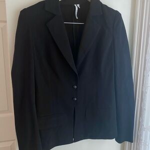 Michael Stars Black Ponte Knit Blazer Women’s Size 1 Office Luxury Business